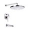 Chrome Tub and Shower Faucet Sets with 8